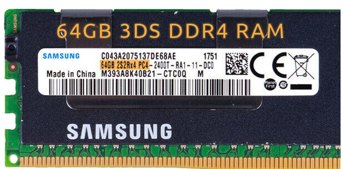 Memoria RAM 3DS RDIMM - 64 GB de RAM 3DS DDR4