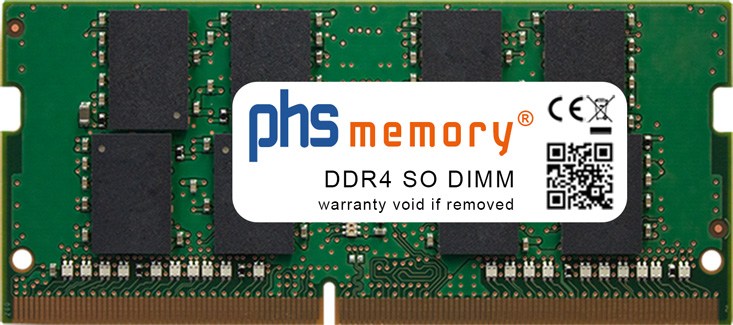 Ejemplo de memoria DDR4 SO-DIMM de phs-memory
