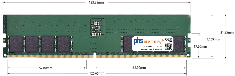 Abmessungen - Memoria principal DDR5 288Pin u 8 jpg